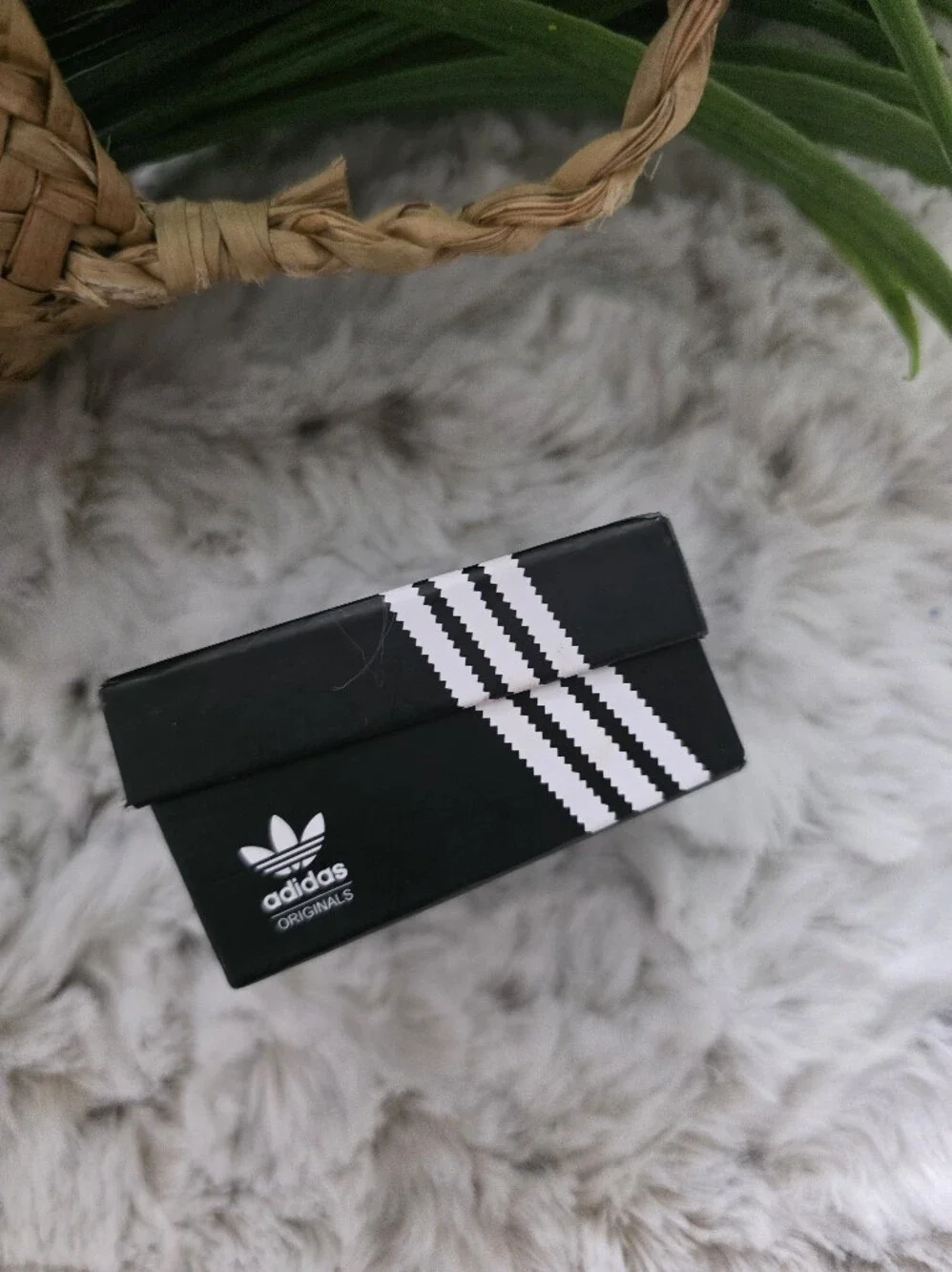adidas Blue Mini Slide Sandal Keychain for Men